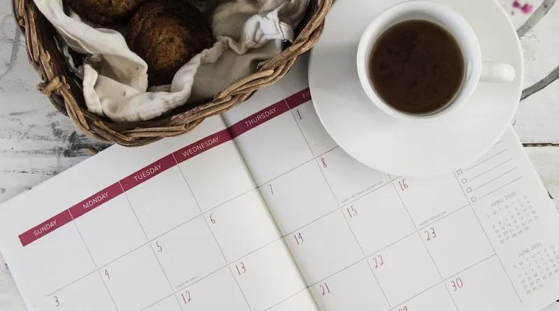 coffee with calendar