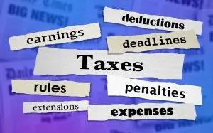 taxes, rules, earnings and penalties